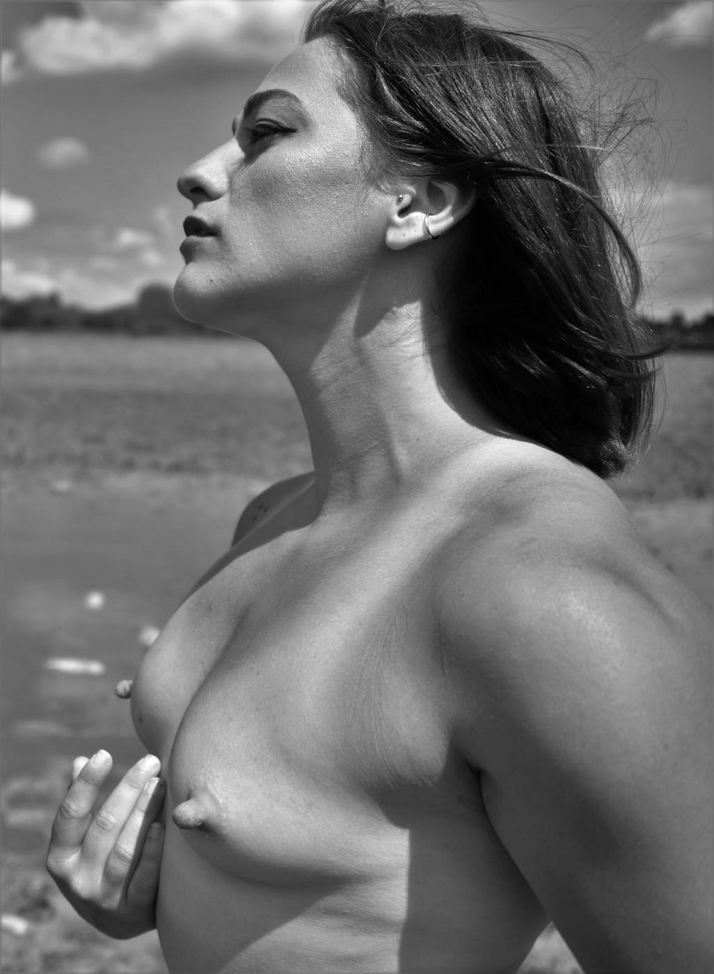 Amazing nipples naked mirror fan photo